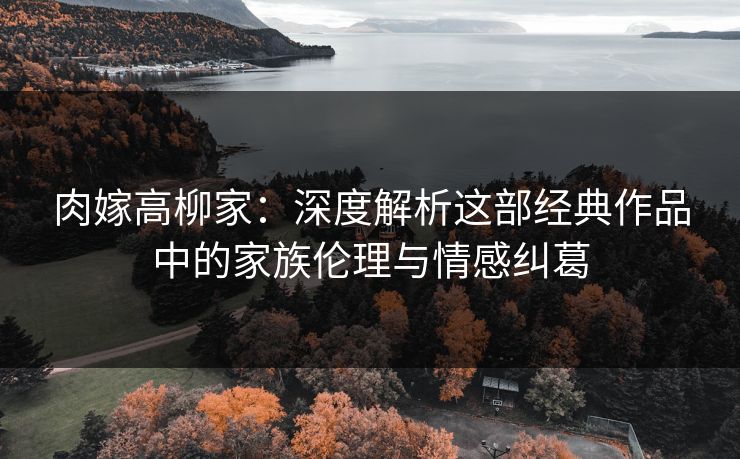 肉嫁高柳家：深度解析这部经典作品中的家族伦理与情感纠葛