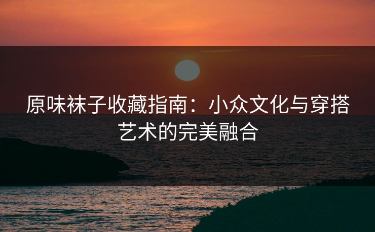 原味袜子收藏指南：小众文化与穿搭艺术的完美融合  第1张