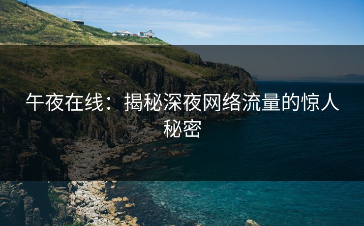 午夜在线：揭秘深夜网络流量的惊人秘密